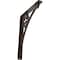 Ekena Millwork Crawley Wrought Iron Bracket, (Single center brace), Antiqued Bronze 1 1/2"W x 10"D x 12"H BKTM01X10X12SCRABZ - alternate 1